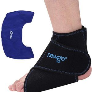 Orthopedic Ankle Ice Pack, Gel Wrap for Pain Relief, Ankle Sprain, Swelling